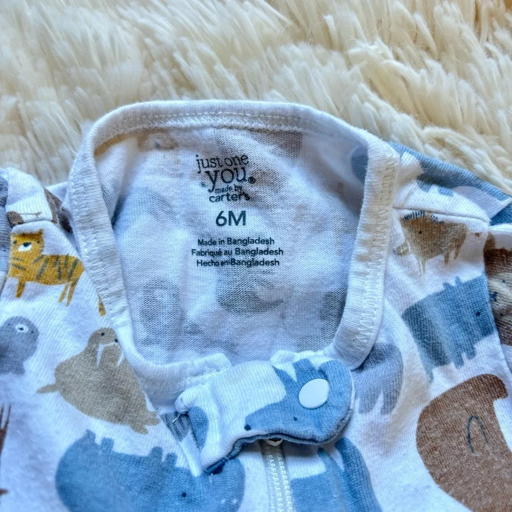 Carter’s Jungle Safari Animal Footie Pajamas 6 months